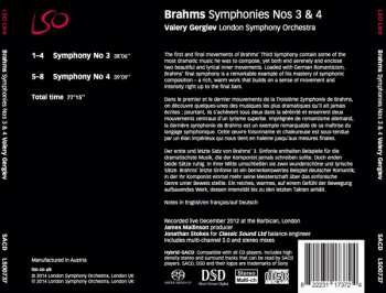 SACD The London Symphony Orchestra: Symphonies Nos 3 & 4