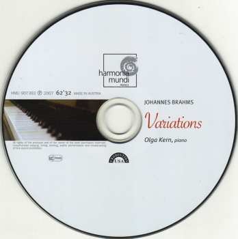 CD Johannes Brahms: Variations Op.21, Op.24, Op.35