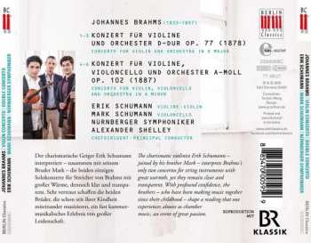 CD Johannes Brahms: Violin Concerto; Double Concerto