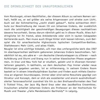 CD Johannes Enders Trio: Mondvogel