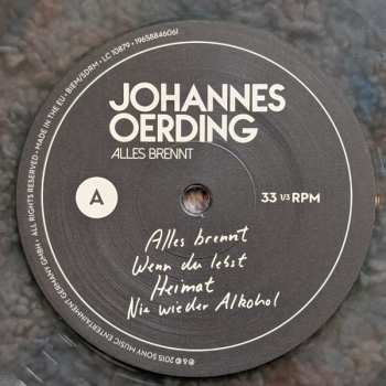 2LP Johannes Oerding: Alles Brennt