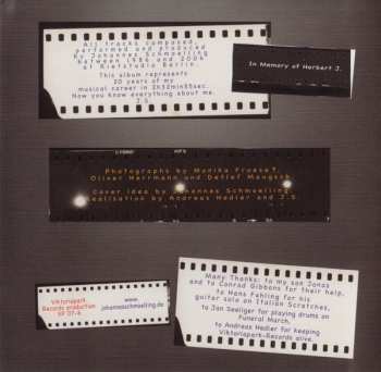 2CD Johannes Schmölling: Images And Memory (1986 - 2006 An Anthology)
