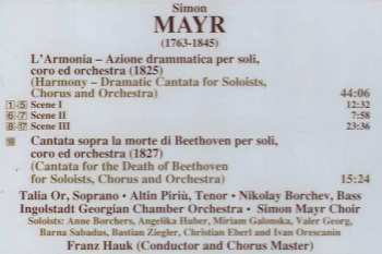 CD Nikolay Borchev: L'Armonia (Dramatic Cantata) / Cantata For The Death Of Beethoven