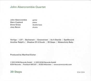 CD John Abercrombie Quartet: 39 Steps