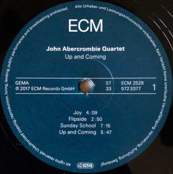 LP John Abercrombie Quartet: Up And Coming