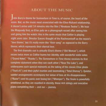 CD John Barry: Somewhere In Time (Expanded Original Soundtrack) LTD