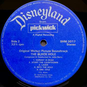 LP John Barry: The Black Hole (Original Motion Picture Soundtrack)