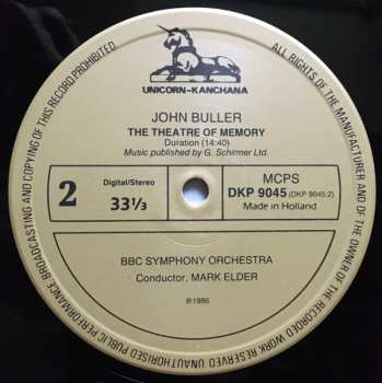LP John Buller: The Theatre Of Memory
