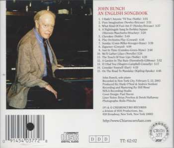 CD John Bunch: An English Songbook