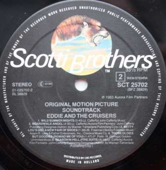 LP John Cafferty And The Beaver Brown Band: Eddie And The Cruisers (Original Motion Picture Soundtrack)