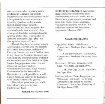 2CD John Cage: Indeterminacy: New Aspect Of Form In Instrumental And Electronic Music