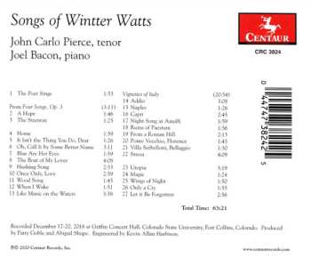 CD John Carlo Pierce: Songs Of Winter Watts