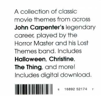 LP John Carpenter: Anthology (Movie Themes 1974–1998)