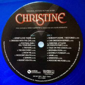 LP Christine (Original Motion Picture Score) CLR