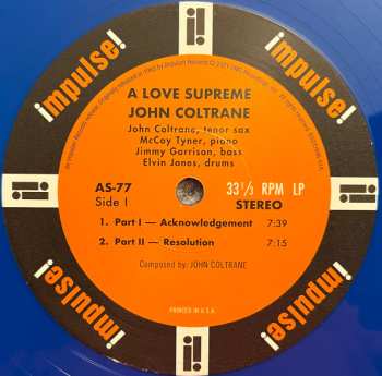 LP John Coltrane: A Love Supreme CLR