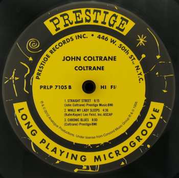 LP John Coltrane: Coltrane LTD