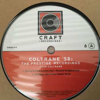 8LP/Box Set John Coltrane: Coltrane '58: The Prestige Recordings