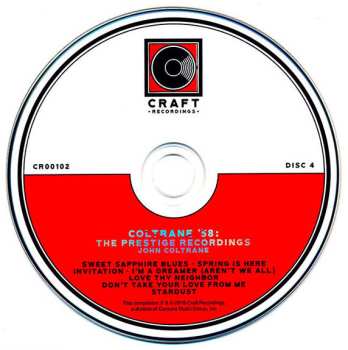 5CD/Box Set John Coltrane: Coltrane '58: The Prestige Recordings