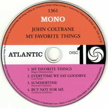 2CD John Coltrane: My Favorite Things DLX