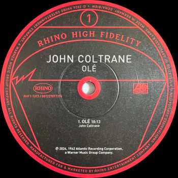 LP John Coltrane: Olé Coltrane LTD | NUM