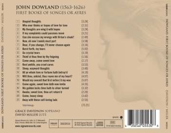 CD John Dowland: First Booke Of Songes Or Ayres