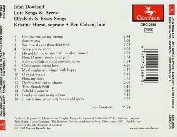 CD John Dowland: Lute Songs & Ayres: Elizabeth & Essex Songs