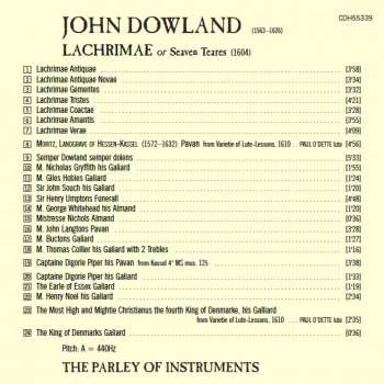 CD The Parley Of Instruments: Lachrimae Or Seaven Teares