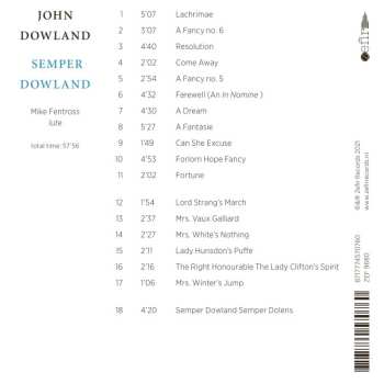 CD John Dowland:  Semper Dowland  