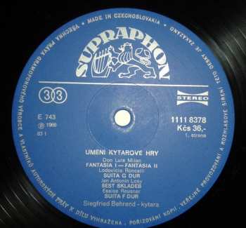 LP John Dowland: Umění Kytarové Hry