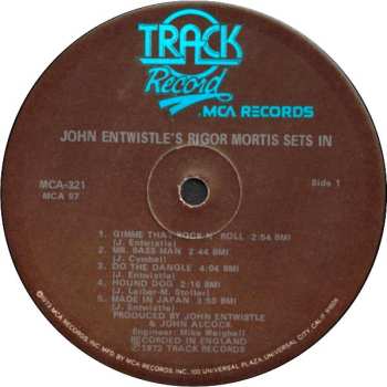 LP John Entwistle: Rigor Mortis Sets In