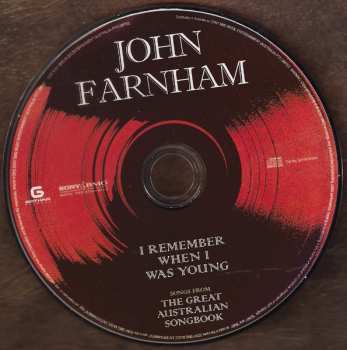 CD John Farnham: I Remember When I Was Young - Songs From The Great Australian Songbook DIGI