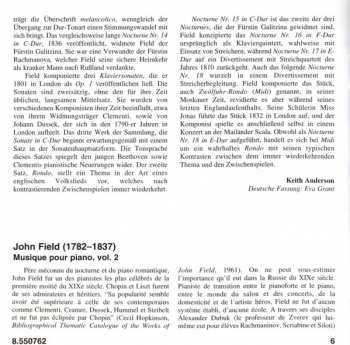 CD John Field: Piano Music Volume 2 (Nocturnes And Sonatas)