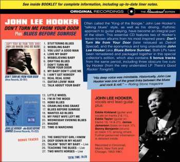 CD John Lee Hooker: Don't Turn Me From Your Door (Plus Blues Before Sunrise) LTD | DIGI