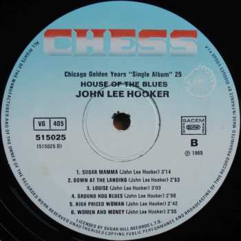 LP John Lee Hooker: House Of The Blues