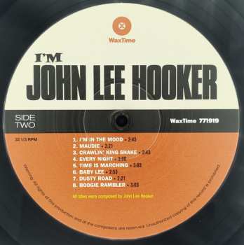 LP John Lee Hooker: I'm John Lee Hooker