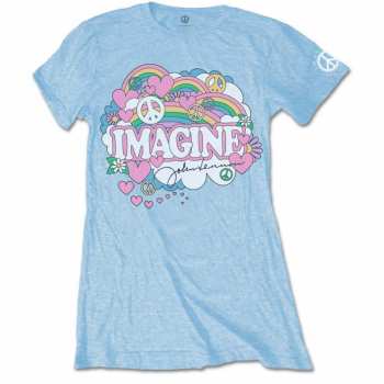 Merch John Lennon: Women's T-shirt Rainbows, Love & Peace 