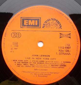 LP John Lennon: Live In New York City