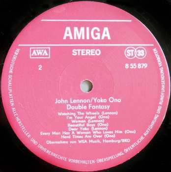 LP John Lennon & Yoko Ono: Double Fantasy