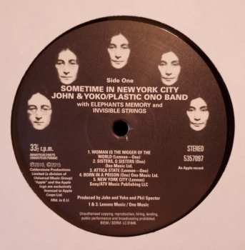 2LP The Plastic Ono Band: Some Time In New York City
