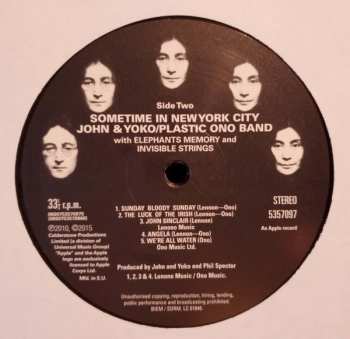 2LP The Plastic Ono Band: Some Time In New York City