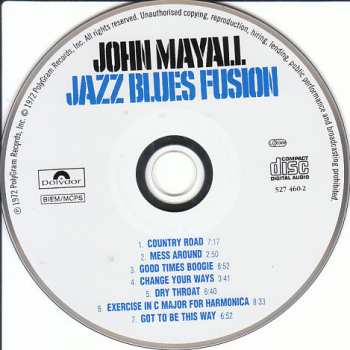 CD John Mayall: Jazz Blues Fusion