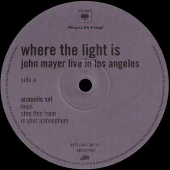 4LP/Box Set John Mayer: Where The Light Is: John Mayer Live In Los Angeles