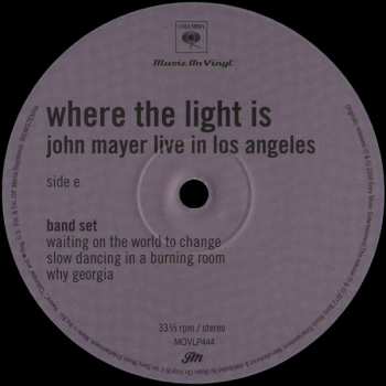 4LP/Box Set John Mayer: Where The Light Is: John Mayer Live In Los Angeles