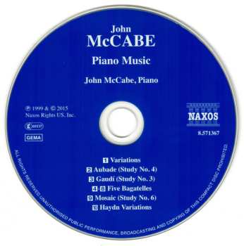 CD John McCabe: Piano Music