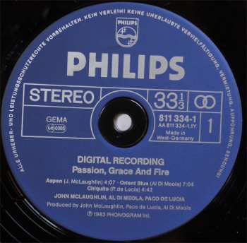 LP Paco De Lucía: Passion, Grace & Fire