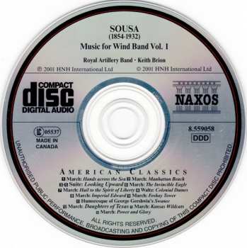 CD Keith Brion: Music For Wind Band, Volume 1