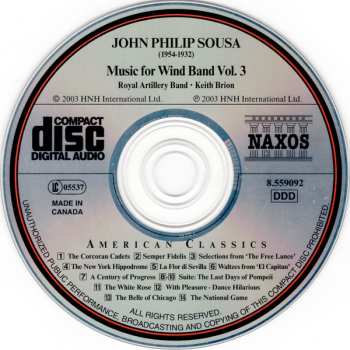 CD Keith Brion: Music For Wind Band, Volume 3 