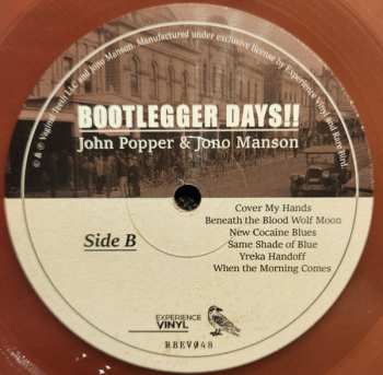 LP Jono Manson: Bootlegger Days CLR