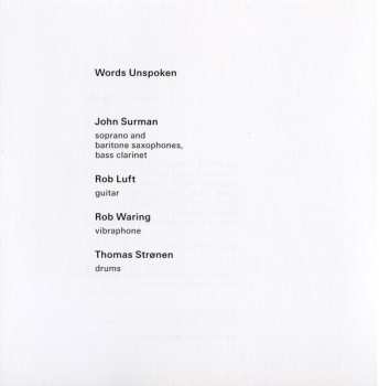 CD John Surman: Words Unspoken
