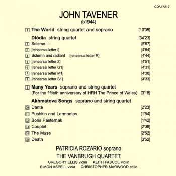 CD John Tavener: Diódia • The World • Akhmatova Songs • Many years